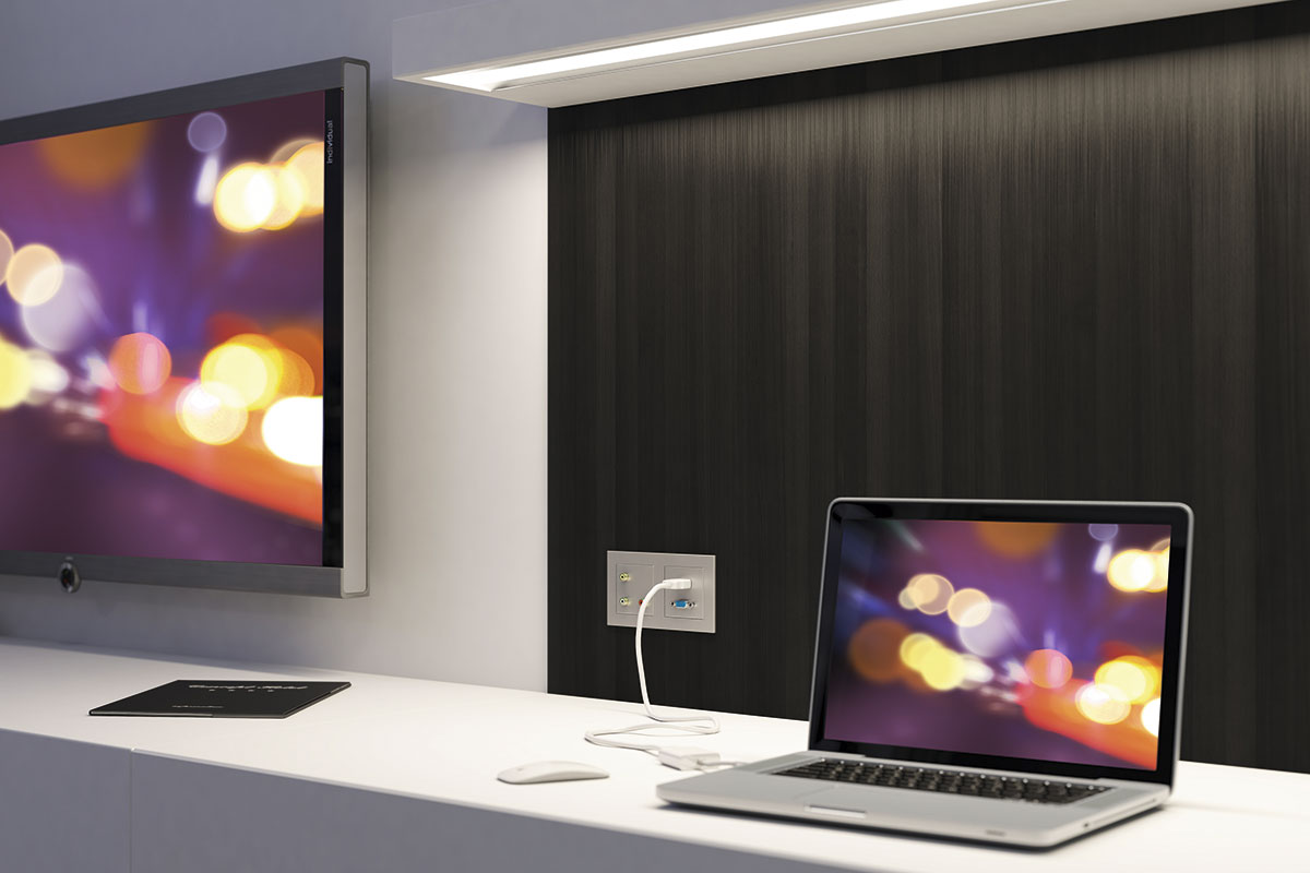 JUNG switch range installed in a hotel interior
